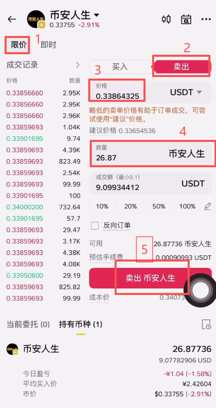 什么是币安人生?如何买入、卖出币安人生操作步骤教程