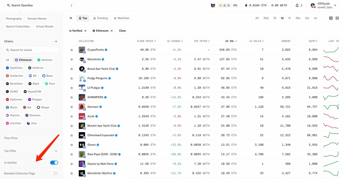 手把手带你参与交互OpenSea发币前的最后奖励任务