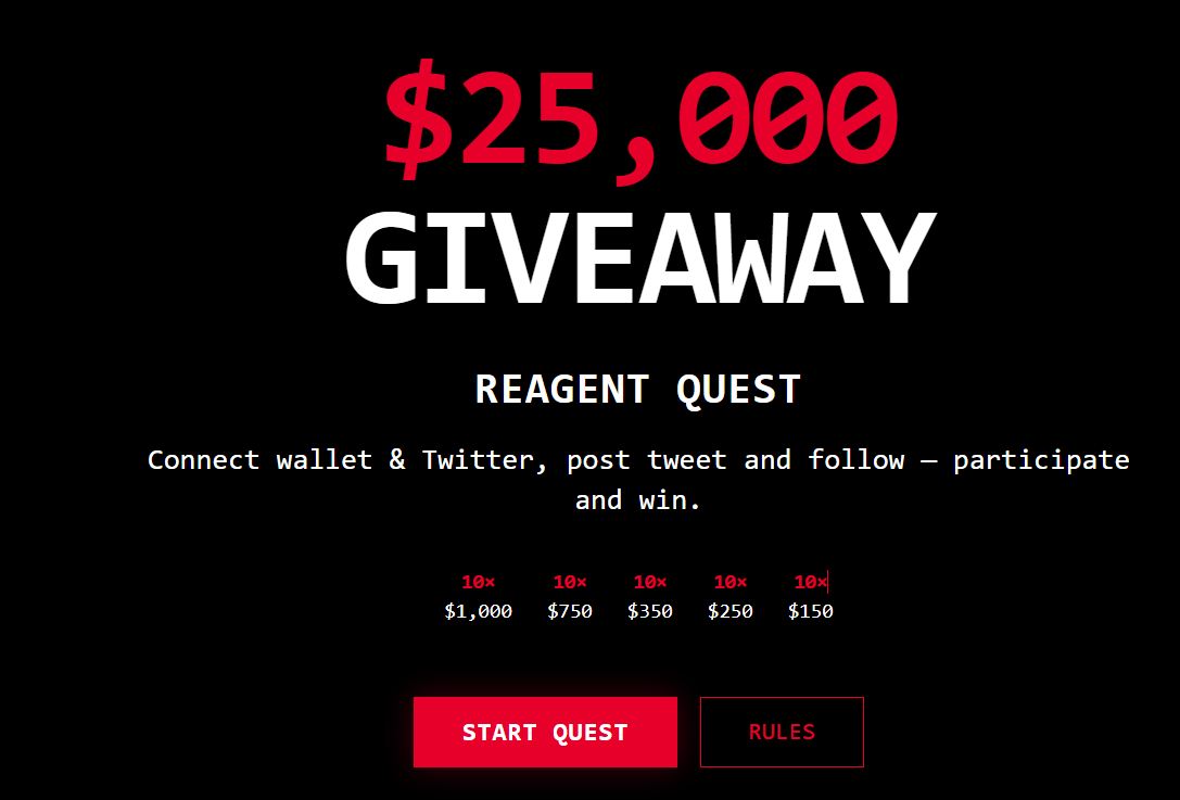 如何参与Reagent空投?免费领取Reagent空投代币步骤教程