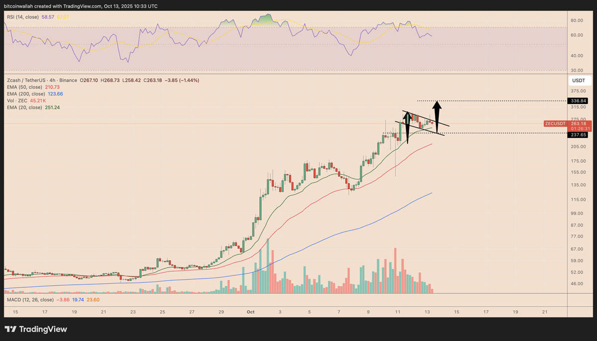Zcash月度涨幅高达520%:大零币(ZEC)价格上涨行情能否延续?
