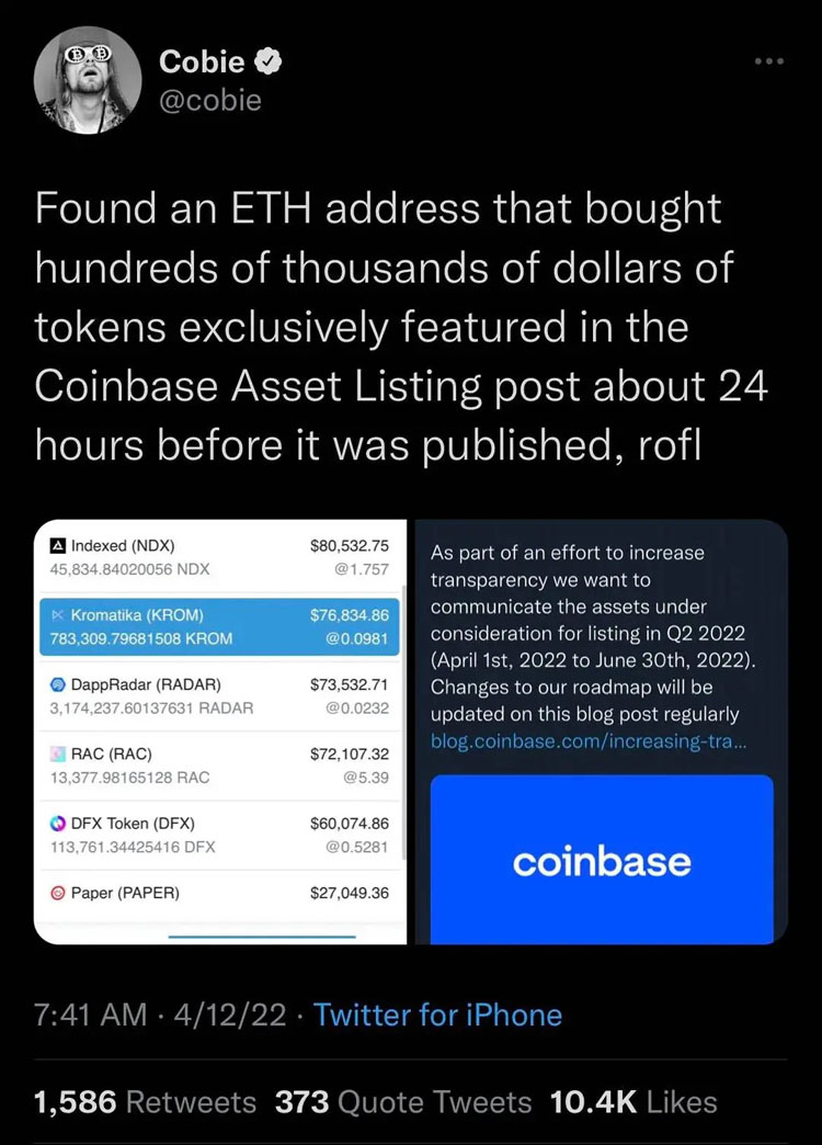 Coinbase收购Echo背后解读:Cobie从200美元入圈到名利双收的13年
